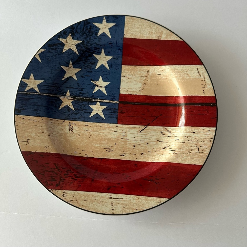 Sakura Warren Kimble Colonial Salad Plate Flag Design Replacement